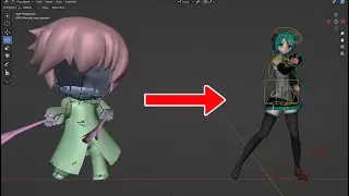 Blender Transfer motion Manual (Simple mirai retarget to rigify)