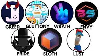 The 7 Deadly Sins as Roblox Developers