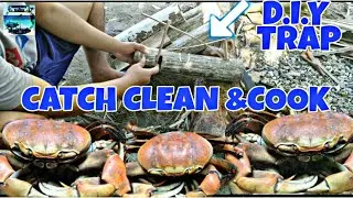 D.I.Y BAMBOO TRAP CATCH CLEAN & COOK LANDCRAB/KAGANG