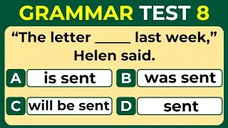 Improve Your Grammar: Mixed Grammar Quiz  #challenge 8