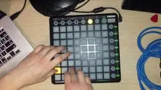 Trap glitch - finger drumming trap performance (ableton, launchpad)
