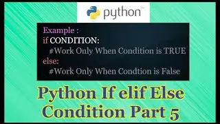 Python if elif else Condition Tutorial Part 5