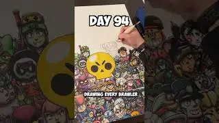 Day 94 Drawing EVERY Brawler - Trunk🤯 