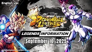 【DRAGON BALL LEGENDS】 LEGENDS INFORMATION - September 2025