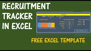 Recruitment Tracker Spreadsheet - Free HR Excel Template - v1