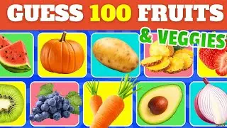 Can You GUESS These Fruits and Veggies? (2024) 🍉🍇🍎