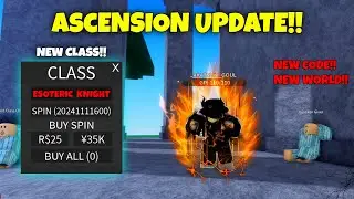 Ascension Update + New Class and World & NEW CODE!! | A Hero's Destiny