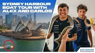 ALEX ALBON & CARLOS SAINZ HANDLE MASSIVE PYTHON IN AUSTRALIA!