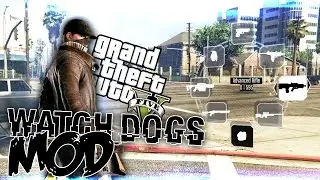 GTA V PC: WATCH DOGS MOD (Hacking, CtOS, HUD)