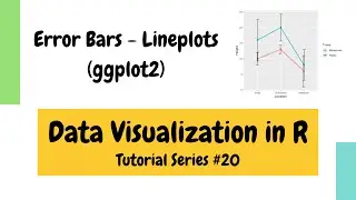 Plotting in R using ggplot2: Error bars for line plots (Data Visualization Basics in R #20)