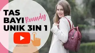 isi tas bayi multifungsi medium 3in1 diaper bag buccubag maroon