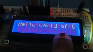 Interfacing LCD 16X2 with Nuvoton W7E052D | Scrolling Text | 4 bit mode | (8051 Tutorial No.3 )