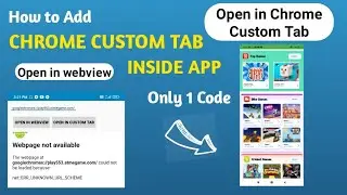 How To Add Chrome Custom Tab in Sketchware Apps Easy Tutorial | Sketchware Project | Chrome Tutorial