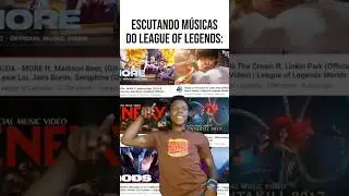 JOGANDO LOL vs ESCUTANDO MÚSICAS do LOL! 😂 LEAGUE OF LEGENDS #shorts