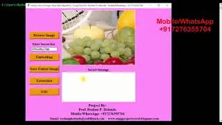 Python Code On Hiding Secret Text In Image Steganography Full Source Code
