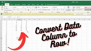 How To Transpose Or Convert A Single Column To Multiple Columns In Excel