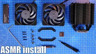 Noctua NH-U12A Chromax Black ASMR unboxing and setup