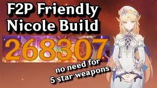 F2P Nicole Build! She SUMMONS CLONES of Characters!? | Genshin Impact