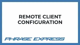 Preconfiguring phrase file synchronization for remote clients