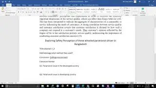 Literature Review Writing Idea in Bangla