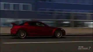 Gran Turismo 7 - PS4 Pro - Enjoying the RX 8 Spirit R on Tokyo Expressway at night