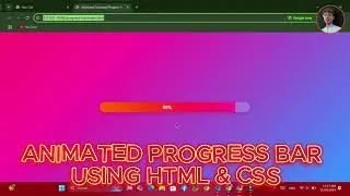 CSS Progress Bar Animation | Create a Dynamic Centered Progress Bar with HTML & CSS