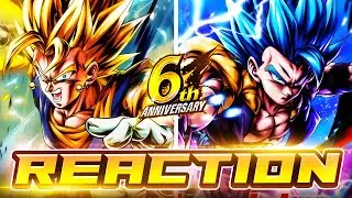 IN-GAME FUSION?!?!?! THE MOST INSANE ANNIVERSARY REVEAL REACTION! | Dragon Ball Legends