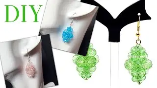 How to Make Crystal Earrings Using Nylon Invisible Thread