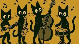 Black Cats’ Retro Swing Show: Deep Bass Jazz for Focus & Feel-Good Vibes