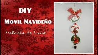 Movil navideño reciclando Cds | Melodia de Luna
