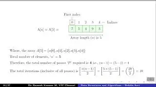 Sorting Algorithms - Bubble Sort : Ascending Order Sorting