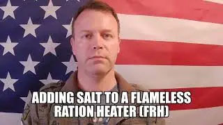 Adding salt to a Flameless ration heater (FRH)