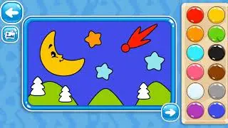 Учим цвета - обучающие игры для детей и раскраски