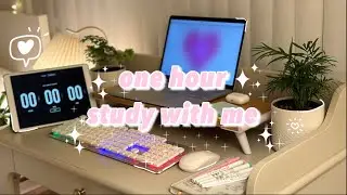 one hours study with me, real time, Lofi chill study music