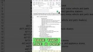 Make worksheets very hidden in Excel #shorts