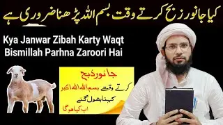 Kiya Janwar Zabah Karte Waqt Bismillah Padhna Zaroori Hai ? || Mufti Mustaqeem Mewati