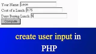 How to create Users input in PHP | PHP tutorial #2