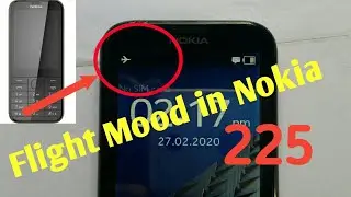 How to on flight mode in Nokia 225