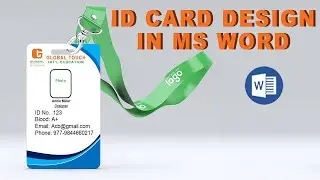 Staff ID card design in Microsoft word Lates video in BSD Learn || ID card design in Microsoft word
