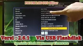 Upgrade Versi 2.6.1 Via USB Flashdisk MATRIX APPLE HD DVB-T2 Merah Update Software Firmware Terbaru