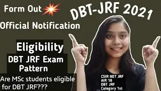 DBT-JRF 2021 Exam|DBT-BET 2021