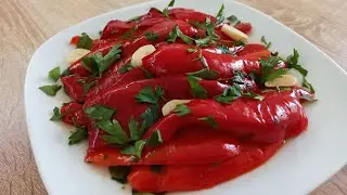 Самый легкий вариант маринованного красного перца