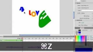 Flash Tutorial | How to create a simple logo using text from any font