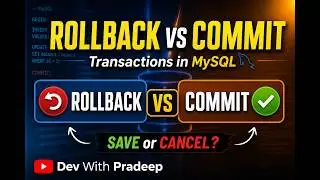 ROLLBACK vs COMMIT in MySQL | Transactions Explained Clearly