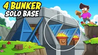 STRONGEST SOLO BASE with FOUR BUNKERS in Rust!!!