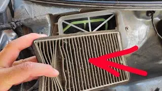 Replacing the auxiliary cabin filter in a Jetta 6 Golf Passat ŠKODA