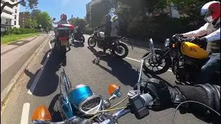 Distinguished Gentleman's Ride Poole to Bournemouth 2023 - West Cliff Road to Bournemouth Pier