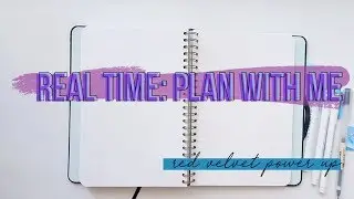 Real Time Bullet Journal Plan With Me!  // cllalagram