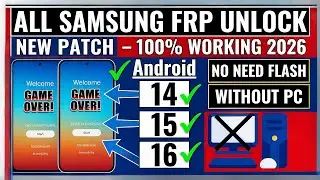 All Samsung FRP Bypass 2026 | Android 13/14/15/16 (No PC & No TalkBack) 🔓