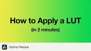 How to Correctly Apply a LUT in DaVinci Resolve 19 | 2 Minute Tutorial